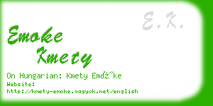 emoke kmety business card